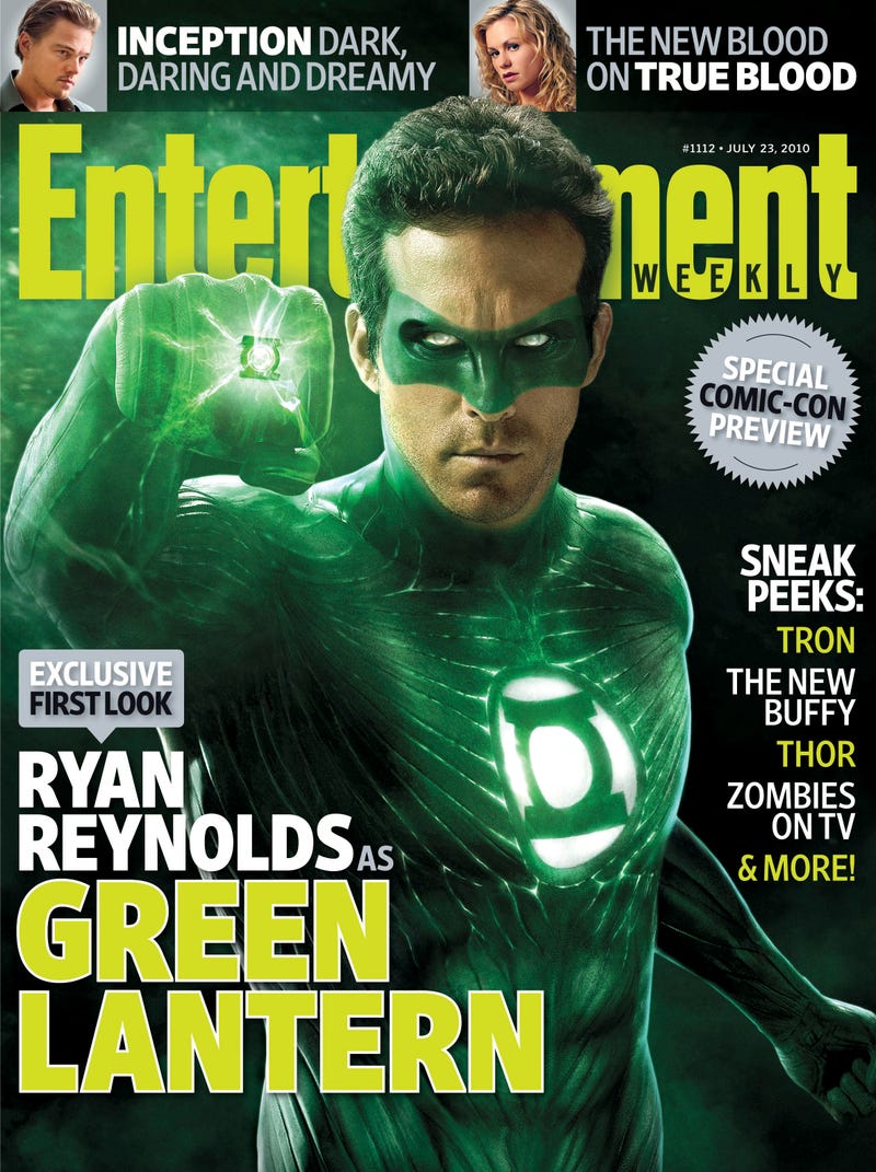Illustration for article titled Ryan Reynolds' Green Lantern costume revealed!