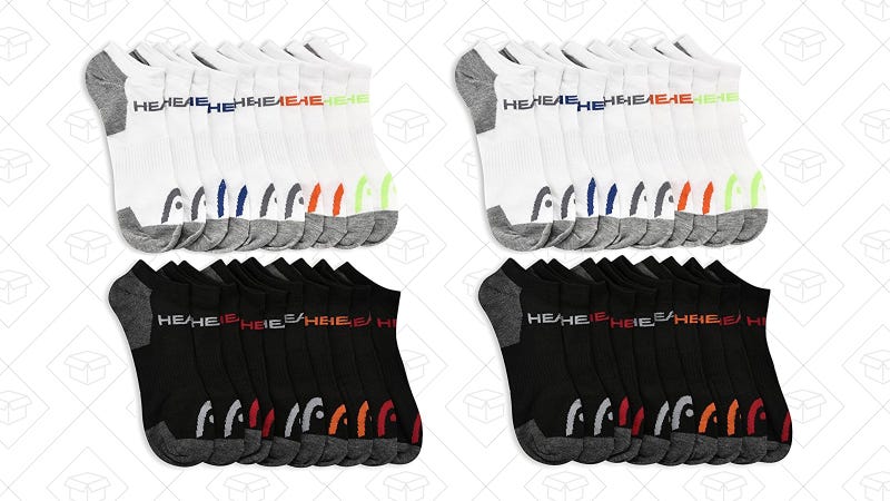 Calcetines deportivos HEAD para hombre, 20 pares | $20 | Amazon