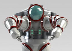 Illustration for article titled The Exosuit, the first one of its kind, on exhibit in NY