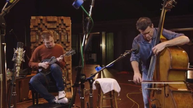 Illustration for article titled Watch Nickel Creek’s Chris Thile and bassist Edgar Meyer get virtuosic
