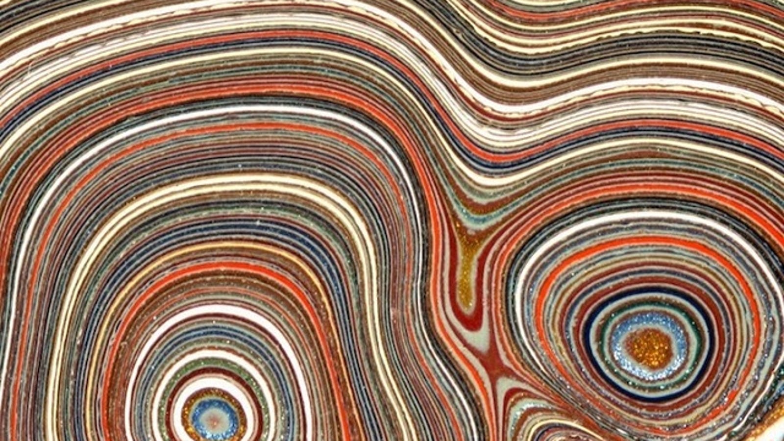 The Beautiful Stones Created By Layers of Car Paint