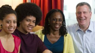 NYC mayoral candidate Bill de Blasio with his family (billdeblasio.com)