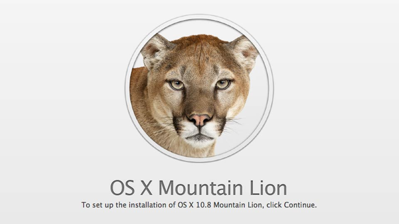 mac os x mountain lion installer