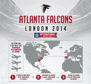 Illustration for article titled Graphic: The Atlanta Falcons Don't Know Where London Is