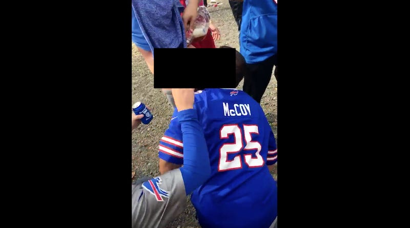 Bills fans had some sex in the parking lot