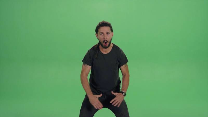 Illustration for article titled Shia LaBeouf rambles and rants for art, inspiring memes in the process