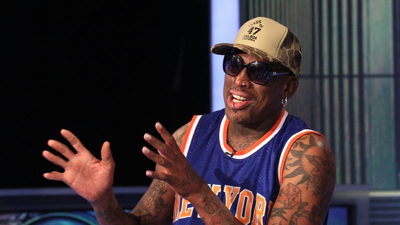Illustration for article titled Dennis Rodman's first TikTok video is equal parts charming, confusing