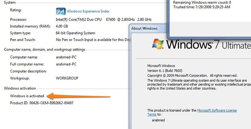 Windows 7 Rtm Activation Already Cracked