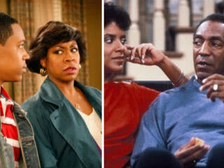 A still from Everybody Hates Chris (TV.com); a still from The Cosby Show (IMDb.com via Salon)