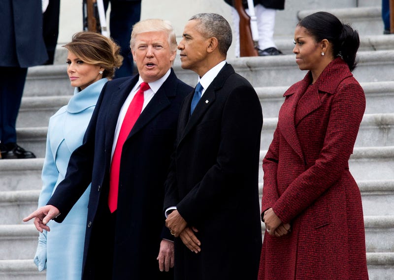 Illustration for article titled Michelle Obama Still Swears by Taking the High Road, but That Doesn’t Involve Smiling for Trump