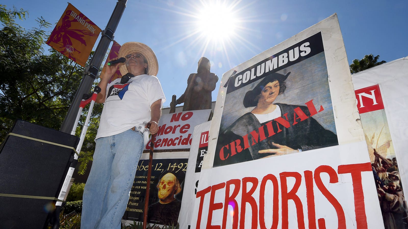 Columbus Day Protests Once Again Erupt As Nation Struggles With Its