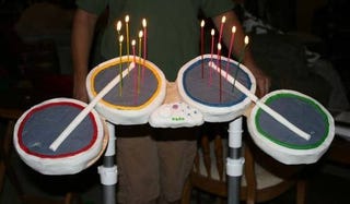 Illustration for article titled These Rock Band Drums Take the Cake
