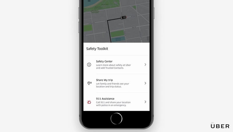 Illustration for article titled Uber Launches Panic Button for U.S. Riders