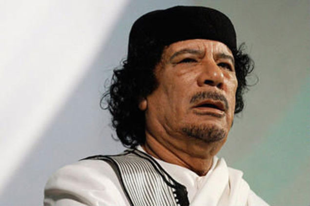 Muammar Qaddafi (The Christian Science Monitor)
