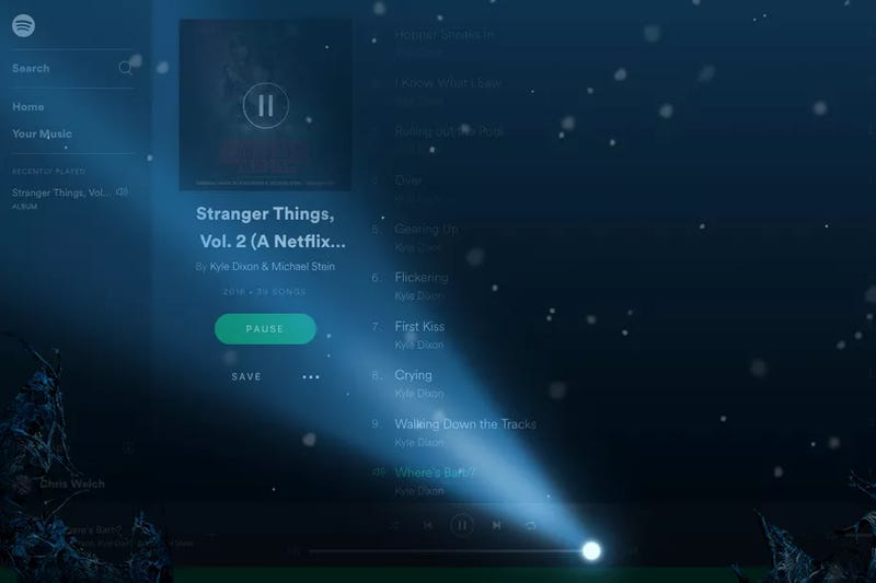 is there a screensaver or visualizer for spotify