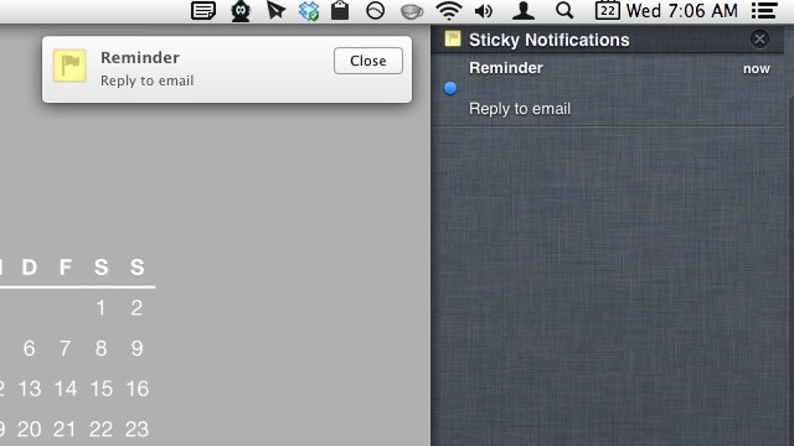 mac sticky notifications