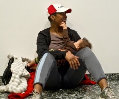 Mothers staged a "nurse-in" at the Hirschhorn Museum in Washington, D.C., on Feb. 12.