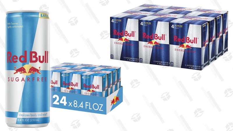 24-Pack Red Bull | $21 | Amazon | Use Subscribe & Save, clip the 10% coupon, and receive an automatic additional discount at checkout24-Pack Red Bull Sugar Free | $21 | Amazon | Use Subscribe & Save, clip the 10% coupon, and receive an automatic additional discount at checkout