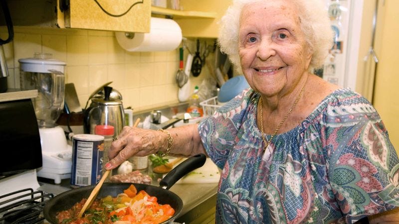 Illustration for article titled Elderly Woman Begins Freezing Meals Husband Can Eat While She’s Passed Away