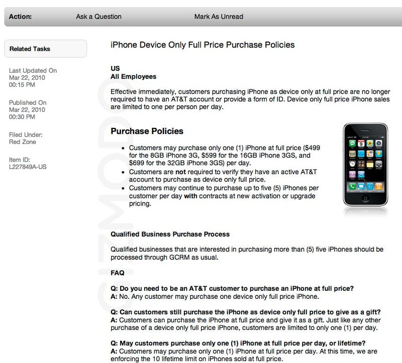Buy iPhones Without Contract Now Official Apple Document Leaked