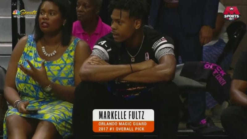 Illustration for article titled That Is Not Markelle Fultz Or His Mom