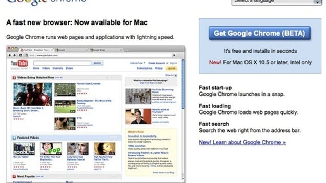 Re: Chrome For Mac