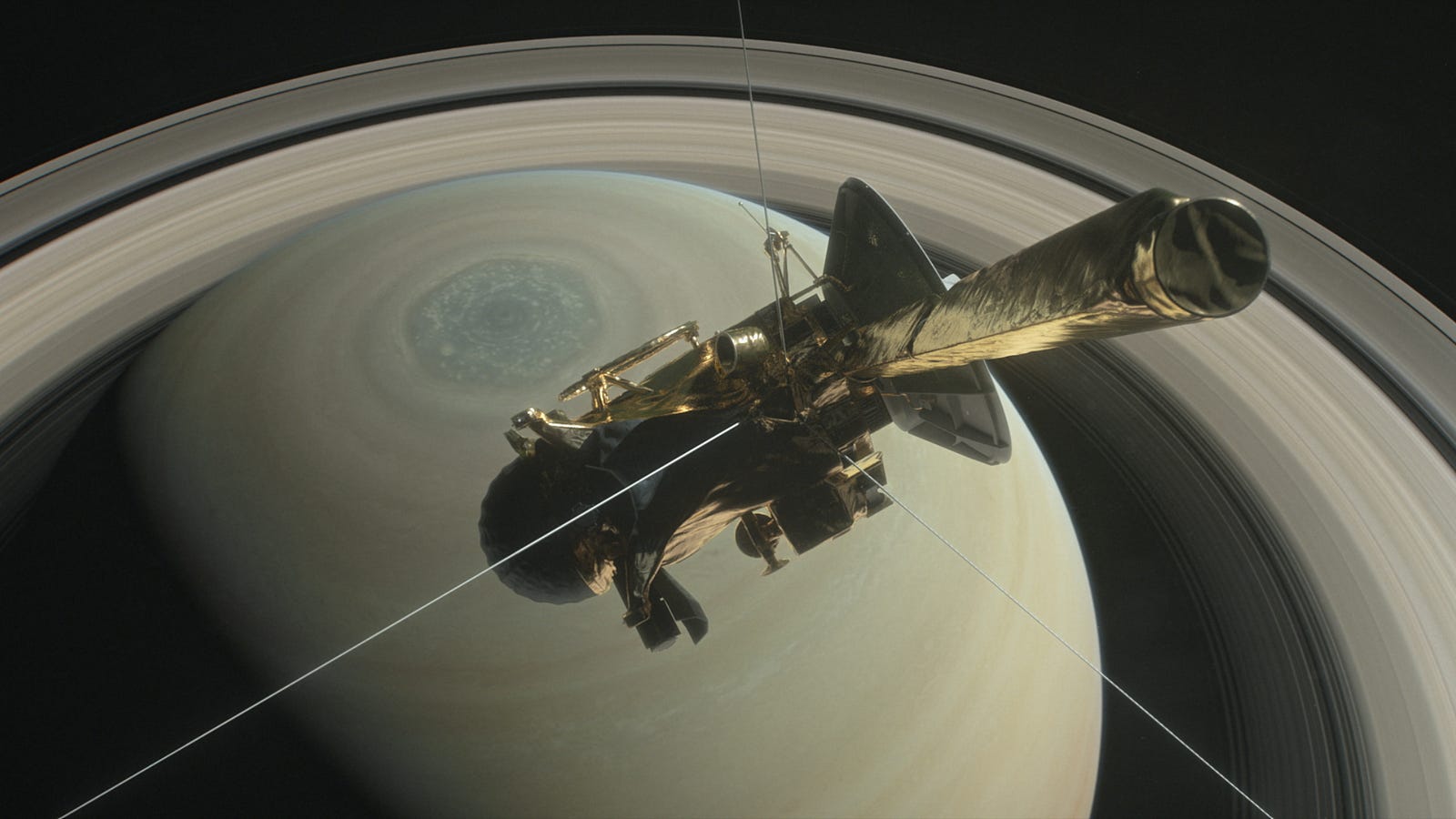 photo of Shadows From Saturn's Rings Affect the Planet's Weather image