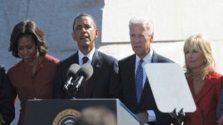 Michelle Obama, Barack Obama, Joe Biden and Jill Biden (Getty)