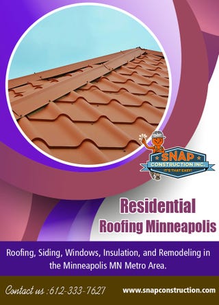 Illustration for article titled Residential Roofing Minneapolis | Call us 6123337627 | snapconstruction.com