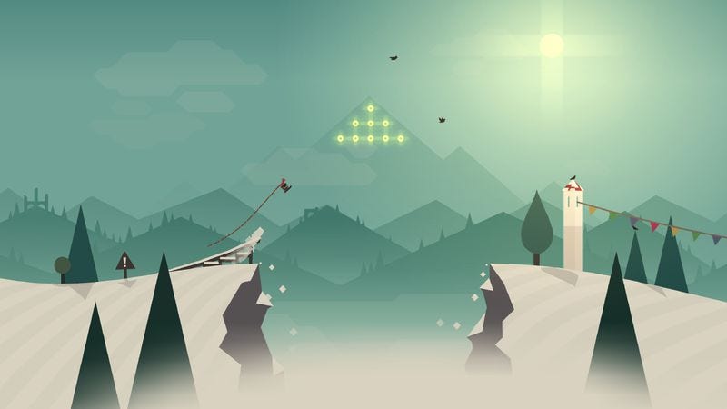 A scene from Alto's Adventure