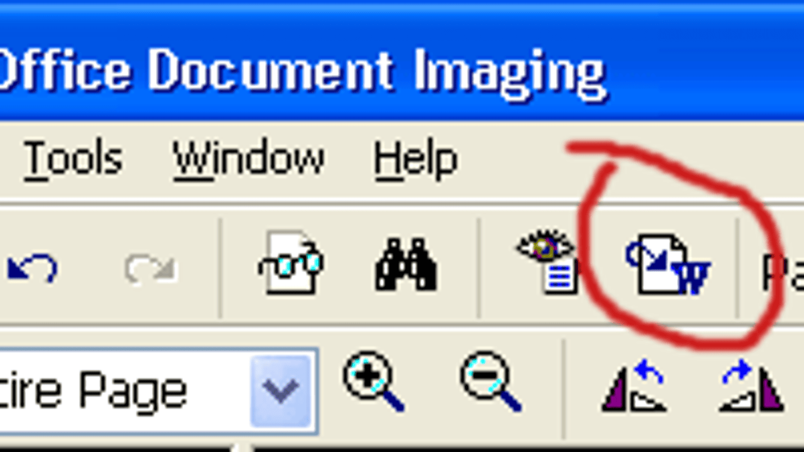 scan to word