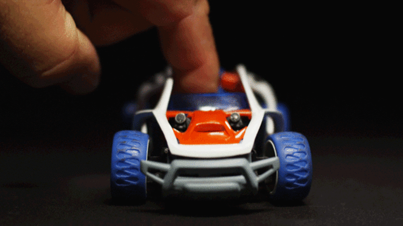 a moving toy car