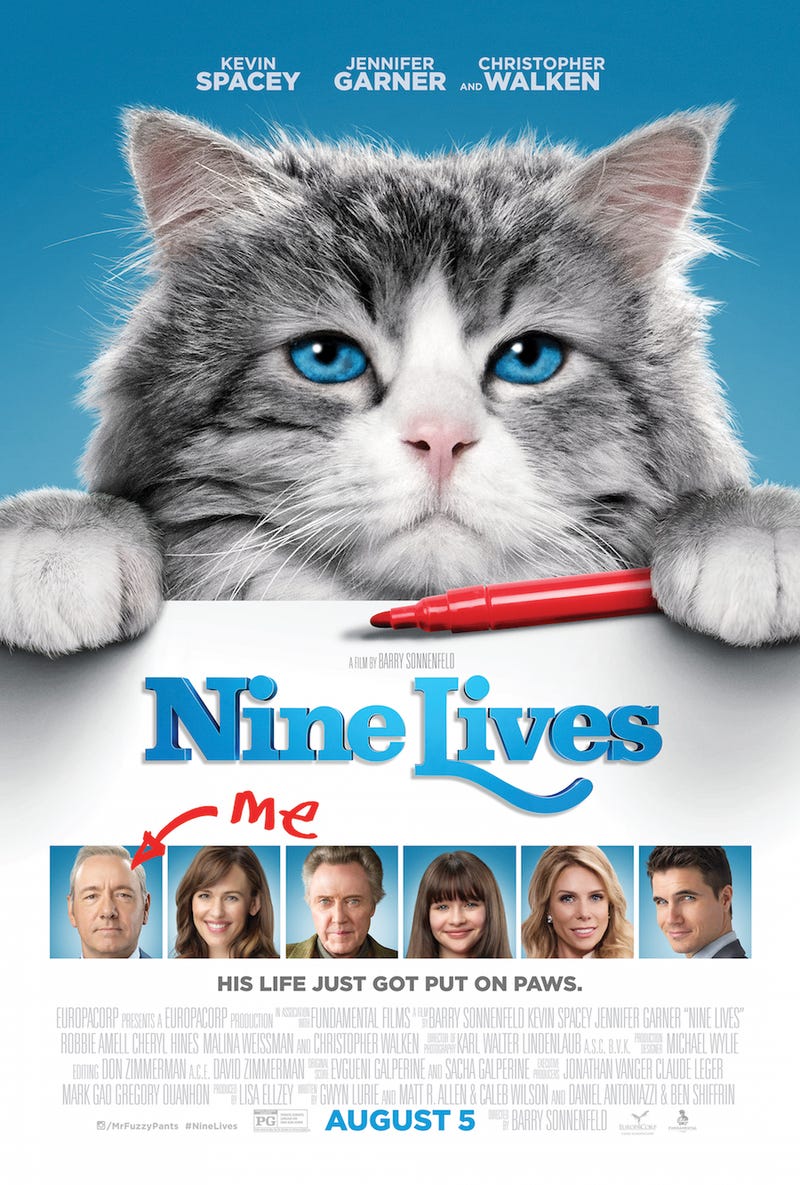 Illustration for article titled Nine Lives 2016 Movie Counter