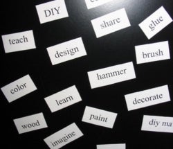 Do it yourself magnetic poetry photo relating to Printable Magnetic Labels named Do-it-yourself magnetic poetry