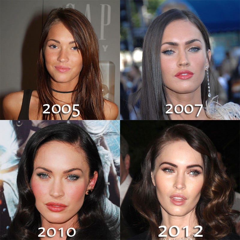 The Transformation Of Megan Fox, 2005 2012