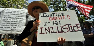 Trayvon Martin supporters rally in Oakland, Calif. (Josh Edelson/Getty Images)