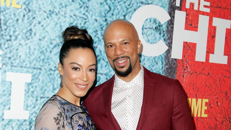 Angela Rye and Common attend the premiere of Showtime’s ‘The Chi’ on January 3, 2018 in Los Angeles, California.