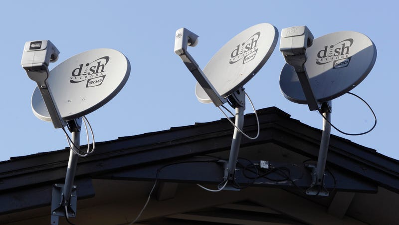 Dish Network satellite dishes in Palo Alto, California, 2011.