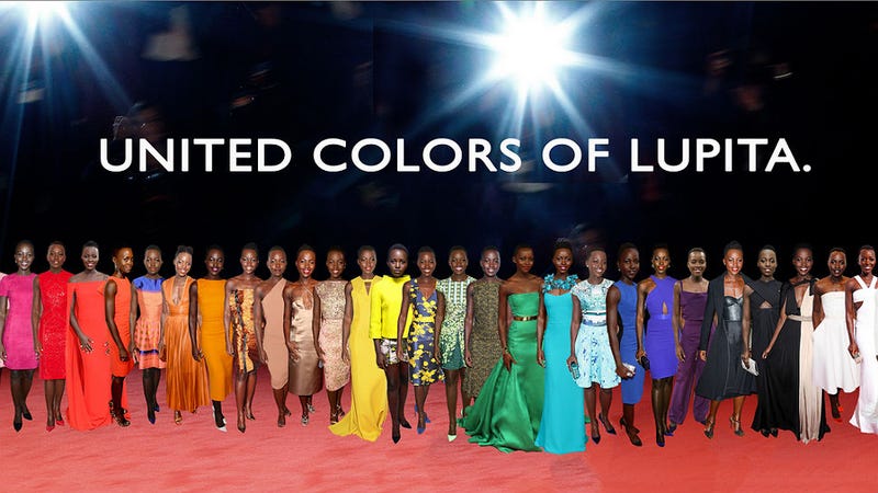 Illustration for article titled This Lupita Nyong'o Fashion Rainbow Is Pretty Fantastic