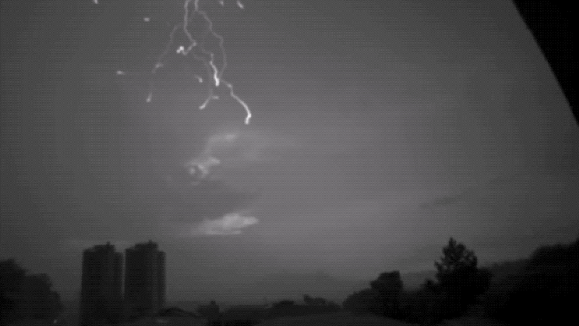 Watching Lightning Strike A Building In Super Slow Motion Is Freaky 