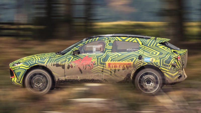 Illustration for article titled The Aston Martin DBX Probably Has an AMG V8 and Atrocious Rear Visibility