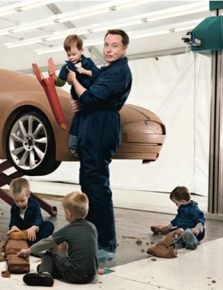 Elon Musk And His Tesla Model S Design Team