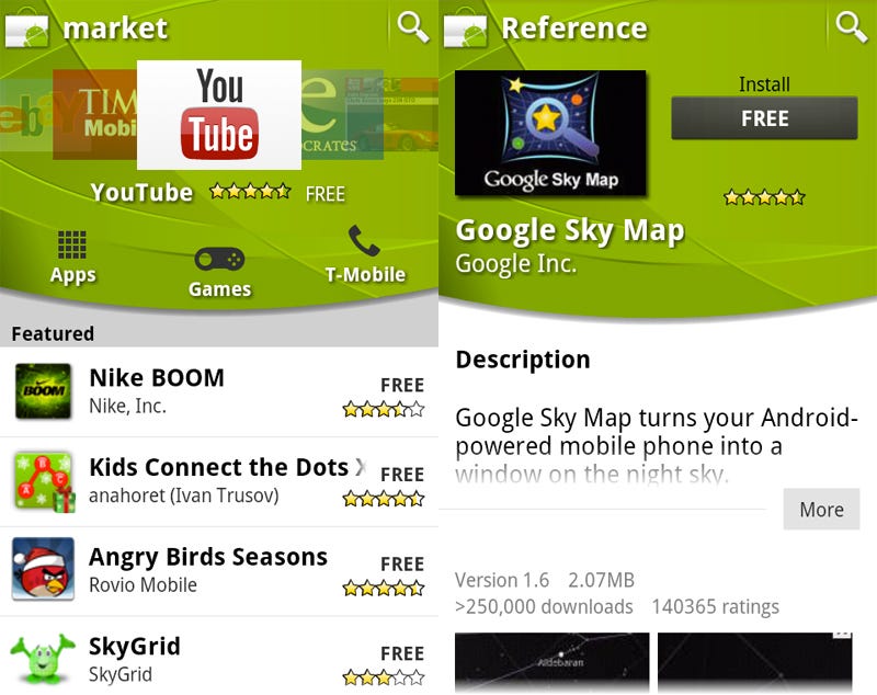 An Update to Android Market Brings a Brand New Android Market