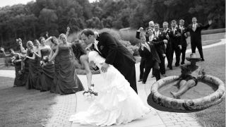Illustration for article titled Hospitalized Dad Hilariously Included in Wedding Celebration Via Photoshop