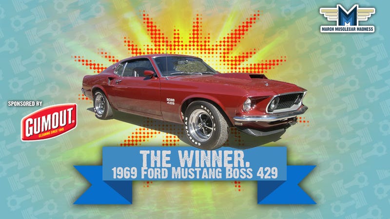 Illustration for article titled March Muscle Car Madness Winner: 1969 Ford Mustang Boss 429