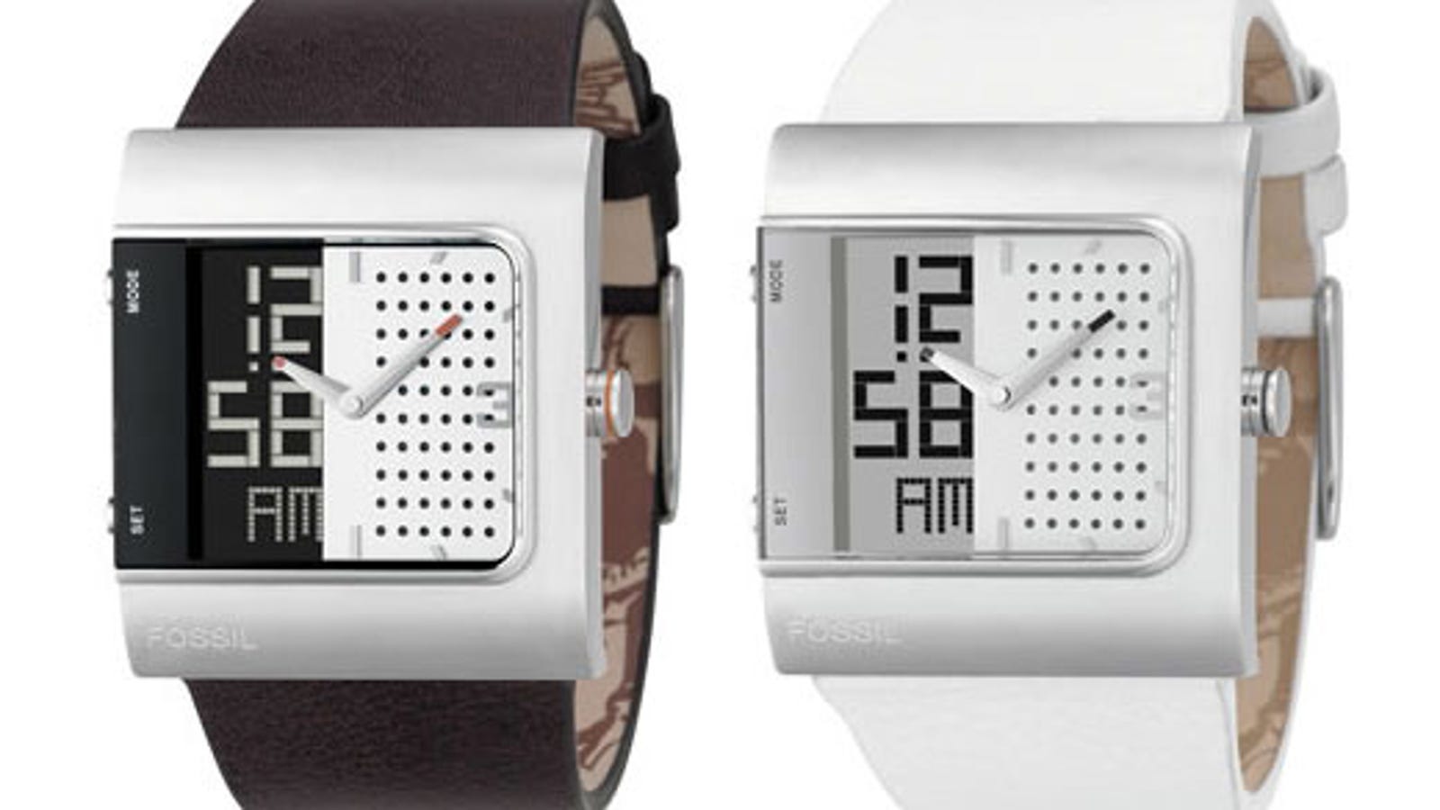 fossil watch digital and analog
