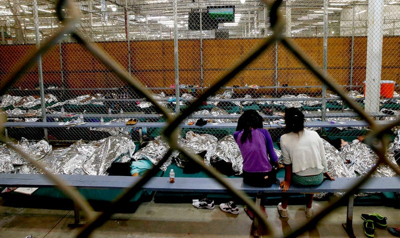 Image result for photos of migrant children at detention centers