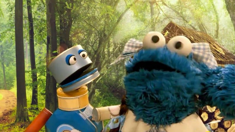 Illustration for article titled Finally, the perfect pairing of Cookie Monster and Busta Rhymes