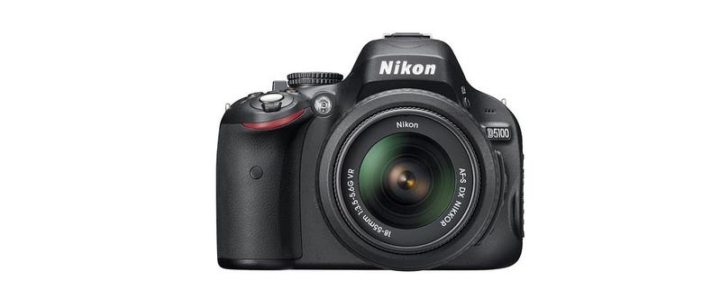 Illustration for article titled Grip a Nikon D5100 Digital SLR Camera with 18-55mm VR Lens for $580