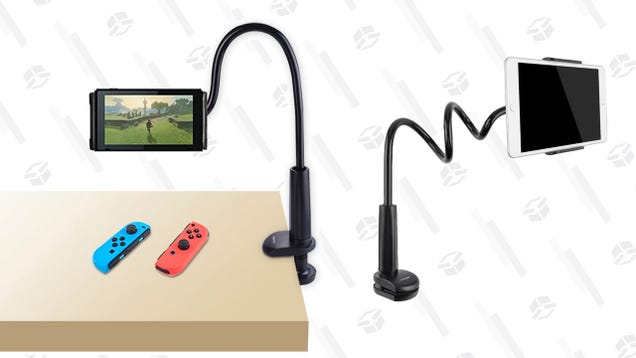 Hold Your Switch or iPad Above Your Bed With This $14 Gooseneck Mount